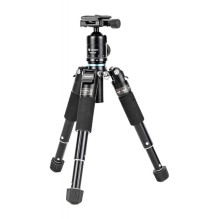 Tripod - Fotopro M-5 Mini 2 Tripod with FPH-53P Head, 8 kg Load Capacity, 13.9-48.6 cm, Aluminum Black Tripod - Fotopro M-5 Mini 2 Tripod with FPH-53P Head, 8 kg Load Capacity, 13.9-48.6 cm, Aluminum Black