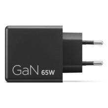 Adapter - Lenovo 40AW065BEU 65W Power Adapter With Dual USB Ports Black