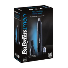 Sveikata ir asmeninė priežiūra - BaByliss Men Nosies Ir Ausų Žoliapjovė E652E, Plaunamos Priedai, Juoda