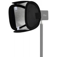 Lighting Modifier - Newell 25 cm Mini Bowens Square Softbox Tara 40 RGB LED Light - With Grid, Black