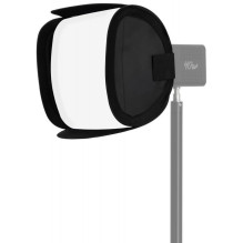 Lighting Modifier - Newell 25 cm Mini Bowens Square Softbox Tara 40 RGB LED Light - With Grid, Black