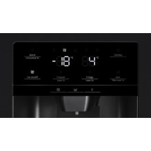 Šaldytuvas - Bosch Serie 6 Dviduris 562 L, Juodas