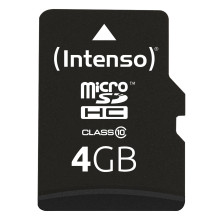 MEMORY MICRO SDHC 4GB C10 / W / ADAPTERIS 3413450 INTENSO MEMORY MICRO SDHC 4GB C10 / W / ADAPTERIS 3413450 INTENSO