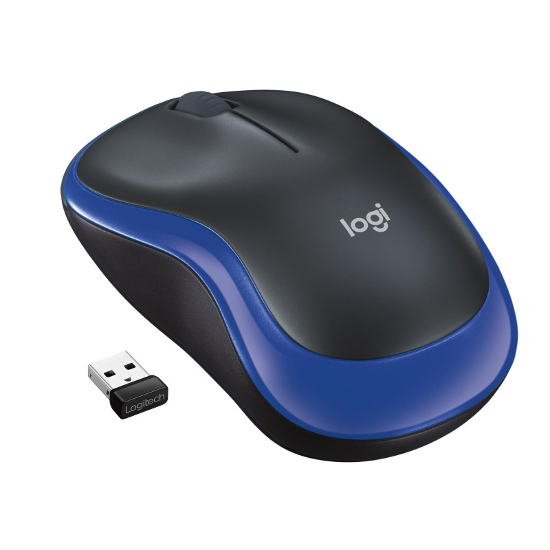 MOUSE USB OPTICAL WRL M185 / BLUE 910-002236 LOGITECH