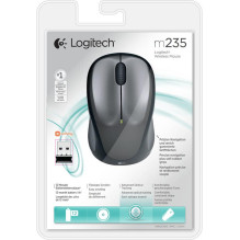 MOUSE USB OPTICAL WRL M235 / GREY 910-002201 LOGITECH