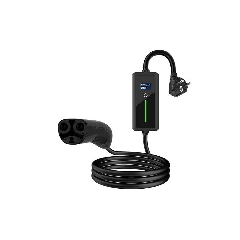 Portable electric car charger TESLA NACS - Schuko (220V), 8-16A, 3.5kW, 1-phase, 5m