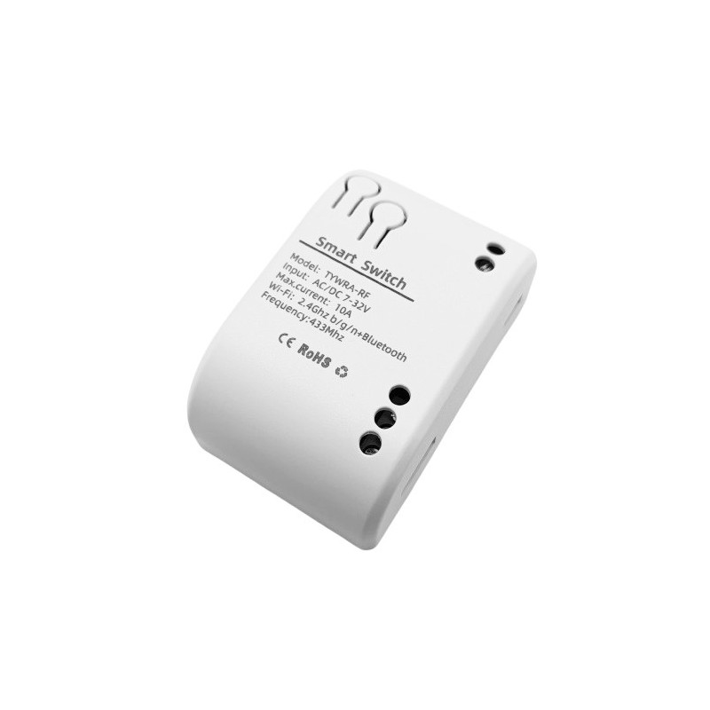 TUYA smart 1-channel switch, Wi-Fi, RF, 10A, DC 7-32V