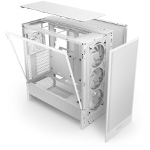 Case, NZXT, H5 Flow, MidiTower, Case product features Transparent panel, Not included, ATX, EATX, MicroATX, MiniITX, Col