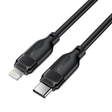 USB kabelis Acefast C16-01 USB-C to Lightning 1.2m juodas