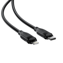USB kabelis Acefast C16-01 USB-C to Lightning 1.2m juodas