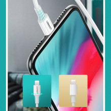 Ugreen US171 Lightning – USB-C MFi PD kabelis 20W 480Mb/s 1m – baltas Ugreen US171 Lightning – USB-C MFi PD kabelis 20W 480Mb/s 1m – baltas