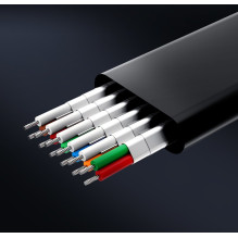 Ugreen adapteris HDMI - VGA mikro USB / garso 3,5 mm mini lizdas juodas (40248)