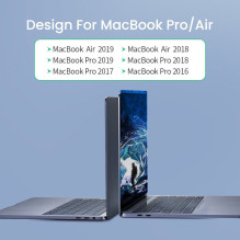 HUB Ugreen 60559 2x USB-C / USB-C PD (Thunderbolt 3, 100W, 4K 60 Hz, 10 Gbps) / HDMI 4K 30 Hz / 3x USB 3.0, skirta MacBo
