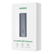 Ugreen M.2 SSD lizdas USB 3.2 Gen 2 diskas (SuperSpeed USB 10 Gbps) + USB tipo C laidas, 0,5 m pilkas (CM400 10902)