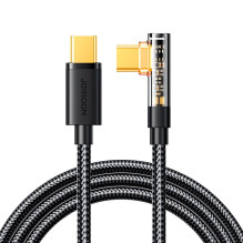 Joyroom Joyroom Gaming Cable S-CC100A6 USB-C (angled) / USB-C (straight) 100W 1.2m - black Joyroom Joyroom Gaming Cable S-CC100A6 USB-C (angled) / USB-C (straight) 100W 1.2m - black