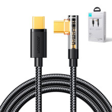 „Joyroom“ žaidimų kabelis S-CC100A6 USB-C (kampinis) / USB-C (tiesus) 100 W 1,2 m - juodas