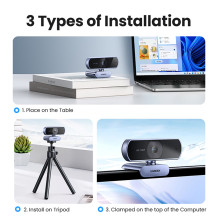 Ugreen CM678 USB HD internetinė kamera – pilka
