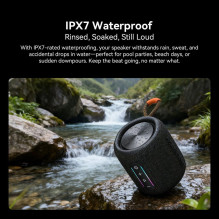 Blackview AuraBass 2 - Bluetooth Speaker - Portable Speaker with Bluetooth - Wireless Music Box - 7 hours Black