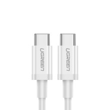 Ugreen US264 60518 USB-C / USB-C PD QC AFC kabelis 1 m – baltas