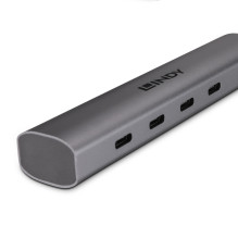 USB Hub - Lindy 4 Port USB 3.2 Gen 2 Type C Hub, 10 Gbps, Tamsiai pilka USB Hub - Lindy 4 Port USB 3.2 Gen 2 Type C Hub, 10 Gbps, Tamsiai pilka