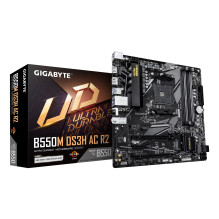 Motininė plokštė - GIGABYTE B550M DS3H AC R2, AMD Ryzen 5000, DDR4 4733MHz, Wi-Fi 5, Juoda Motininė plokštė - GIGABYTE B550M DS3H AC R2, AMD Ryzen 5000, DDR4 4733MHz, Wi-Fi 5, Juoda