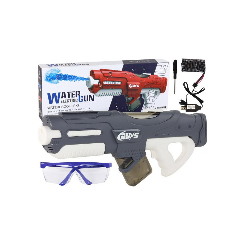 LEAN Toys Large Gray Water Gun 750ml Glasses