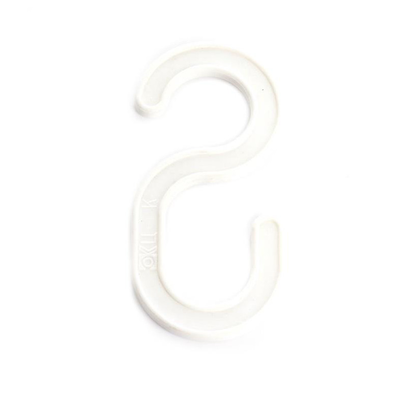 HOOK FOR CLOTHES F3-196WHITE S SHAPE(25)