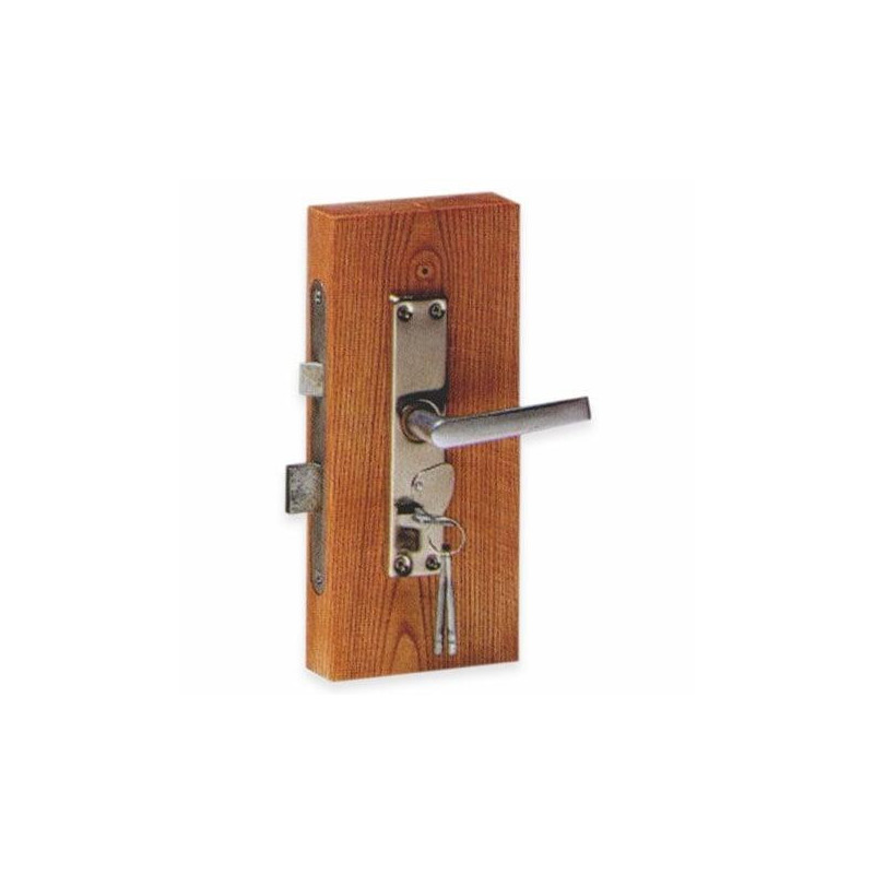 DOOR LOCK, SPOTTED HANDLES