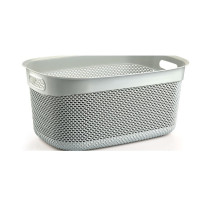 Skalbinių krepšys DROP 33 l, pilkas, 55x36x25 cm