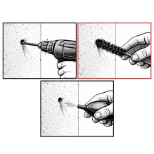 STEEL BRUSH FOR DRIL HOLE CLEAN 18MM1PCE STEEL BRUSH FOR DRIL HOLE CLEAN 18MM1PCE