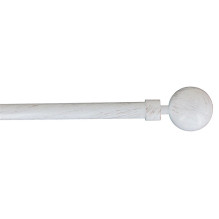 CURTAIN POLE SET 120-210 D19 WHITE / GOLD CURTAIN POLE SET 120-210 D19 WHITE / GOLD