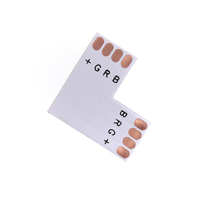 Jungtis RGB Led juostai LED-SOLD-L-RGB, L formos 10mm