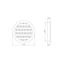 GRILLE ALUMINIUM ALLOY 100MM BLACK GRILLE ALUMINIUM ALLOY 100MM BLACK