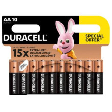 Elementai DURACELL AA / LR06, 1.5V, 10 vnt.