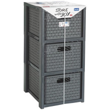 Tower 3 with wheels Rotho Country