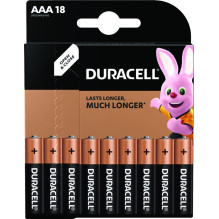 Elementai DURACELL AAA / LR03, 1,5V, 18 vnt. Elementai DURACELL AAA / LR03, 1,5V, 18 vnt.