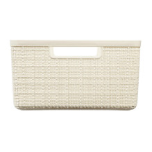Daiktadėžė CURVER JUTE, 12 l, kreminė, 36×28×15 cm Daiktadėžė CURVER JUTE, 12 l, kreminė, 36×28×15 cm