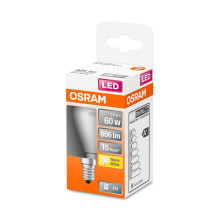 LEDSCLP60 7.5W / 827 230VFR E14 OSRAM