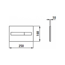 Plate dual flush lis aw1 blma