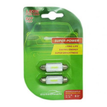 CAR BULB LED. C5W 41MM WHITE. 2PCS