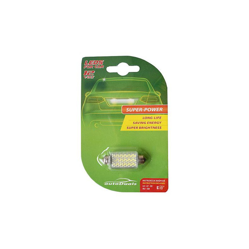 AutoDuals 36SMD-LED 3D 41mm Light Bulb White