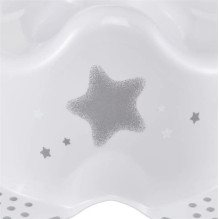 Vaikiškas naktipuodis Stars, neslystantis, baltas Vaikiškas naktipuodis Stars, neslystantis, baltas