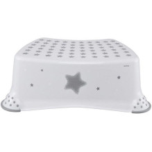 Step stool Stars, with anti-slip-function, white Step stool Stars, with anti-slip-function, white