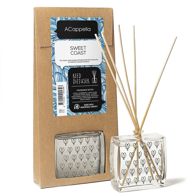 Reed diffuser ACappella Sweet Coast, 100 ml