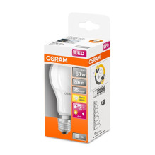 Lemputė Osram LED su sensoriumi, A60 E27 9 W 806 lm, 2700K Lemputė Osram LED su sensoriumi, A60 E27 9 W 806 lm, 2700K