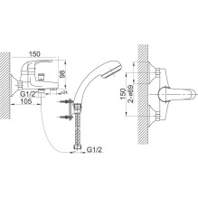 BATH MIXER ELBA BEL11 BATH MIXER ELBA BEL11