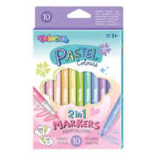 Double sided pastel markers 10 colors 80875PTR Double sided pastel markers 10 colors 80875PTR