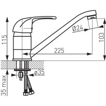 KITCHEN MIXER ELBA BEL4