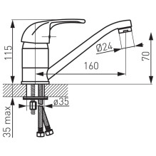 BASIN MIXER ELBA BEL2A BASIN MIXER ELBA BEL2A
