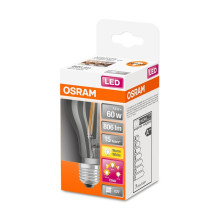 Lemputė Osram LED filamentinė, A60, E27, 7 W, 806 lm, 2700 K